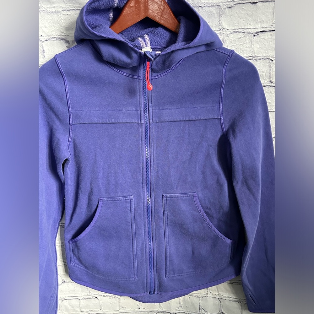 IVIVVA by Lululemon size 12 grey full zip purple sweatshirt